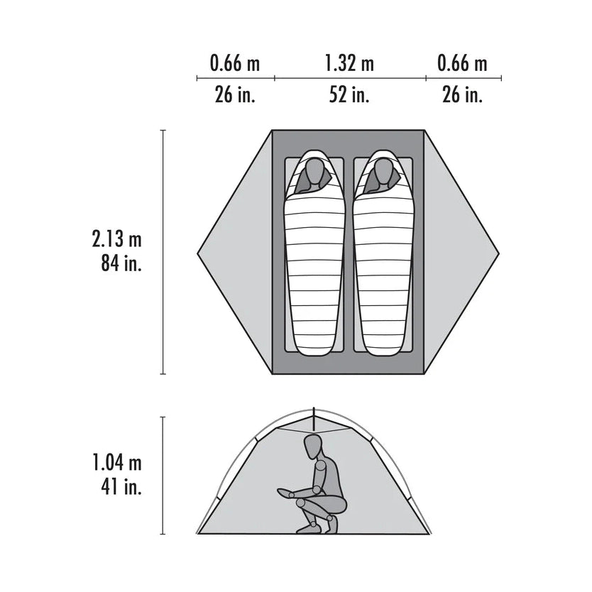 Elixir V3 2-personer Tält + Footprint