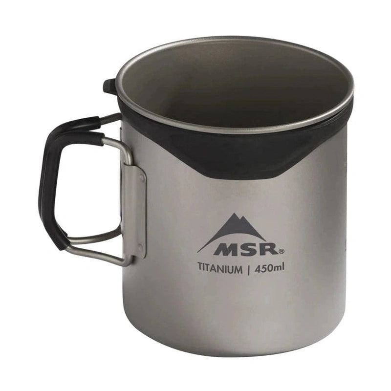 MSR Titanium 450ml kaffemugg med avtagbar läppskydd