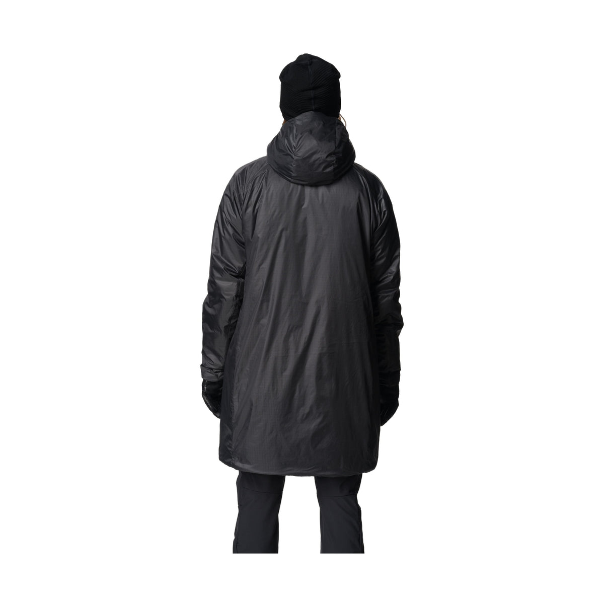 Bakvy av Houdini Dunfri Parka med stor huva och slät passform