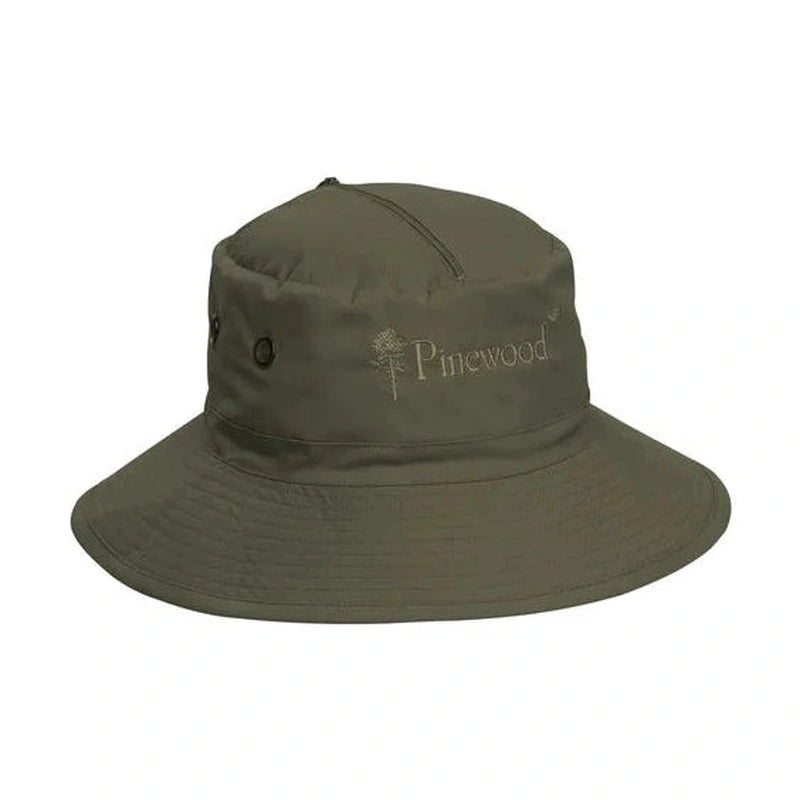 Mörkgrön Pinewood mygghatt med ventilationsöga och logotyp