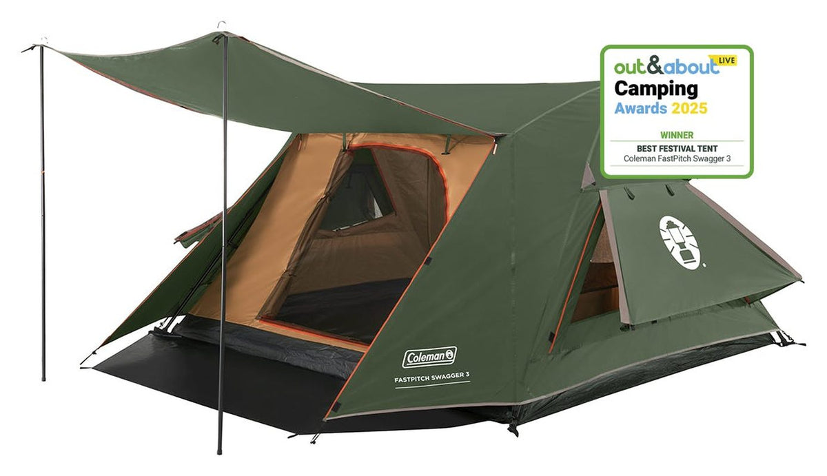 Fastpitch Swagger 3 vinnare av out&about LIVE Camping Awards 2025 för bästa festivaltält