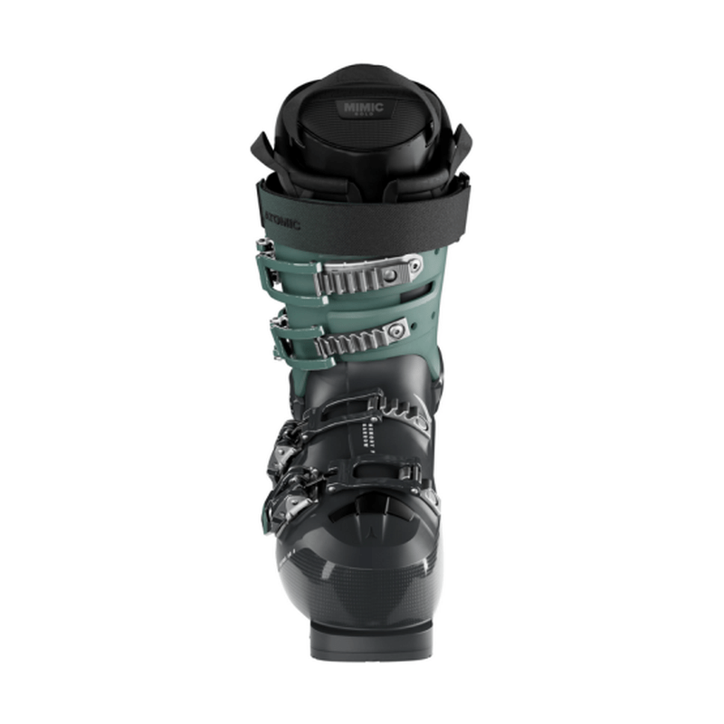 Atomic Hawx Ultra 95 S W GW alpinpjäxa framifrån med Mimic Gold-liner och mintgrönt skaft
