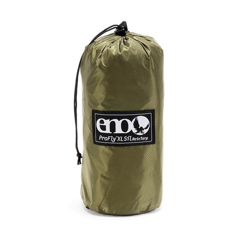 ENO ProFly XL Sil lichen regntarp i komprimerad påse med logga