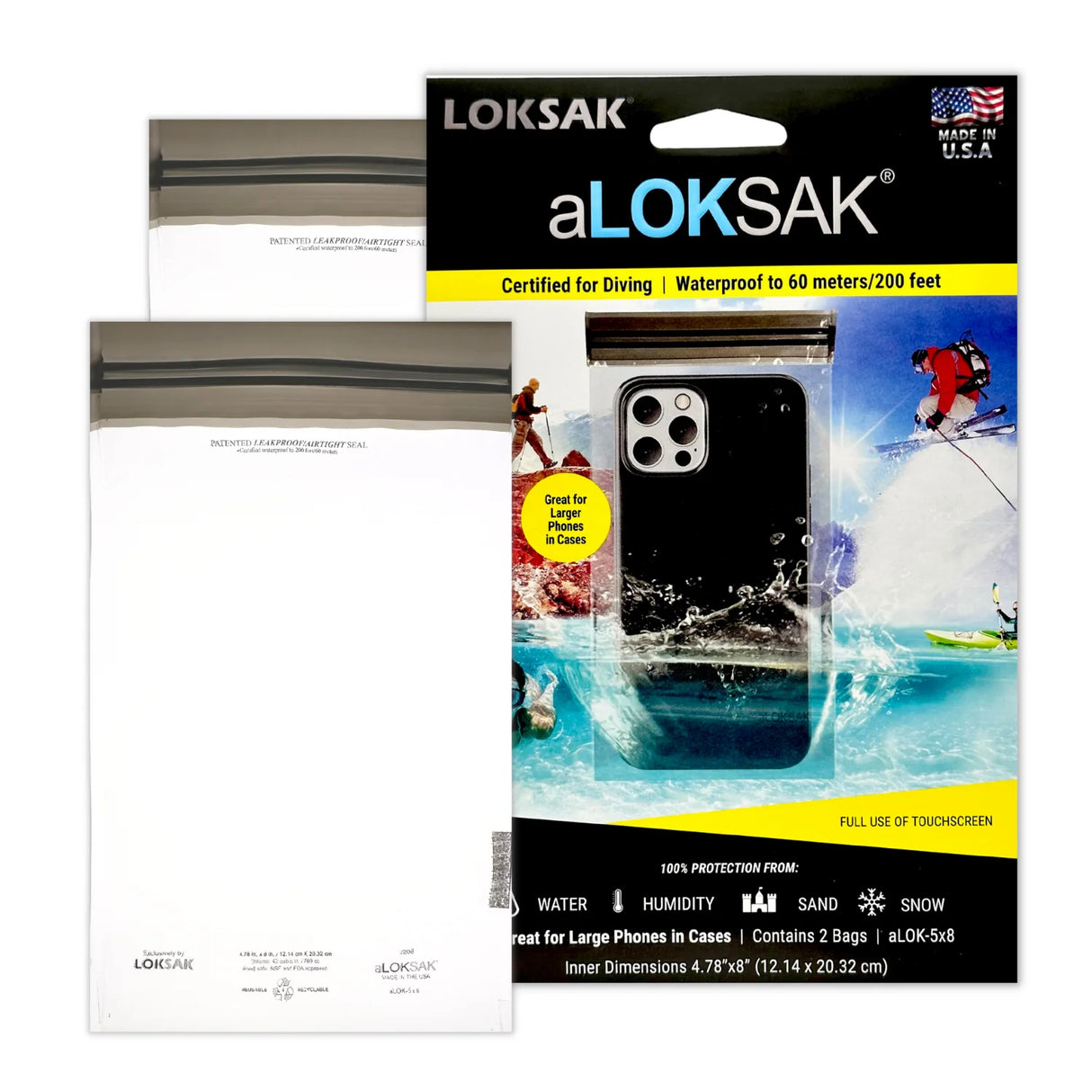 aLoksak XLarge Vattentätt fodral 2-pack