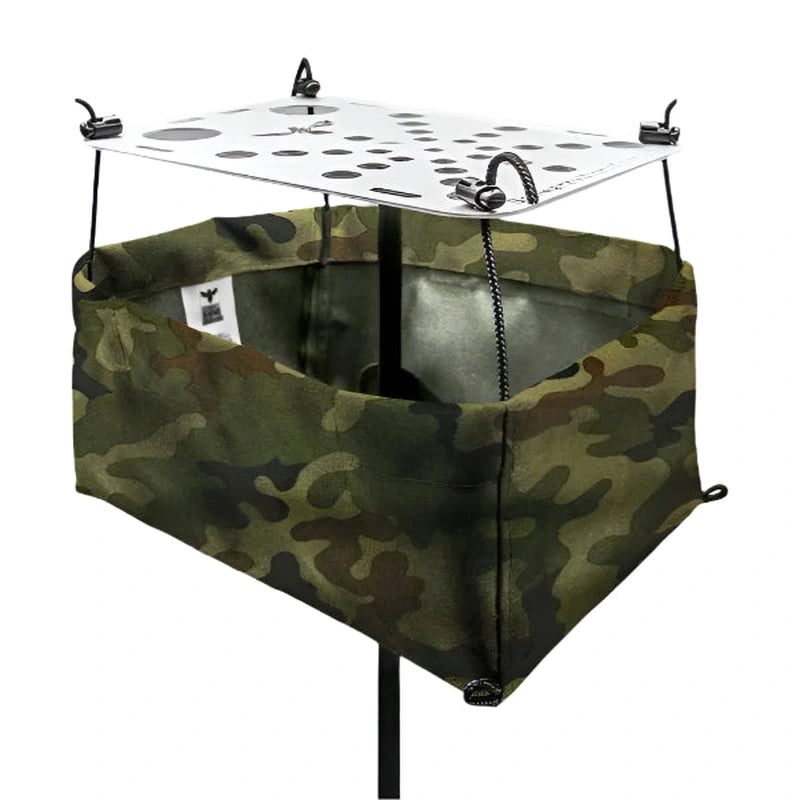 Camouflage-mönstrad BAGGY-förvaring hängande under bord