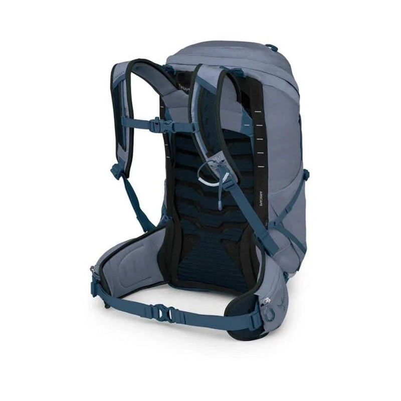 Gråblå Osprey Tempest 26 med AirScape™-panel, justerbara remmar och stavfästen