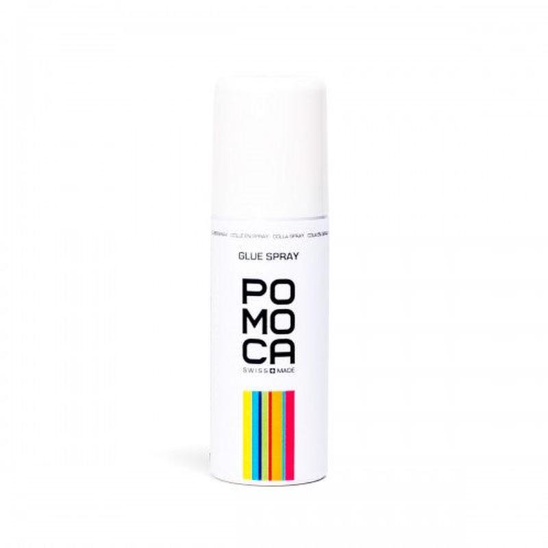 Pomoca Limmspray till stighud, 50 ml vit sprayflaska med färgstreck