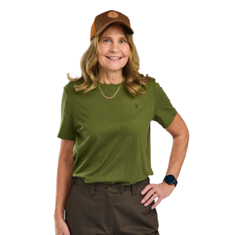 3-pack T-shirt Dam Pinewood White/Pine/Lantana