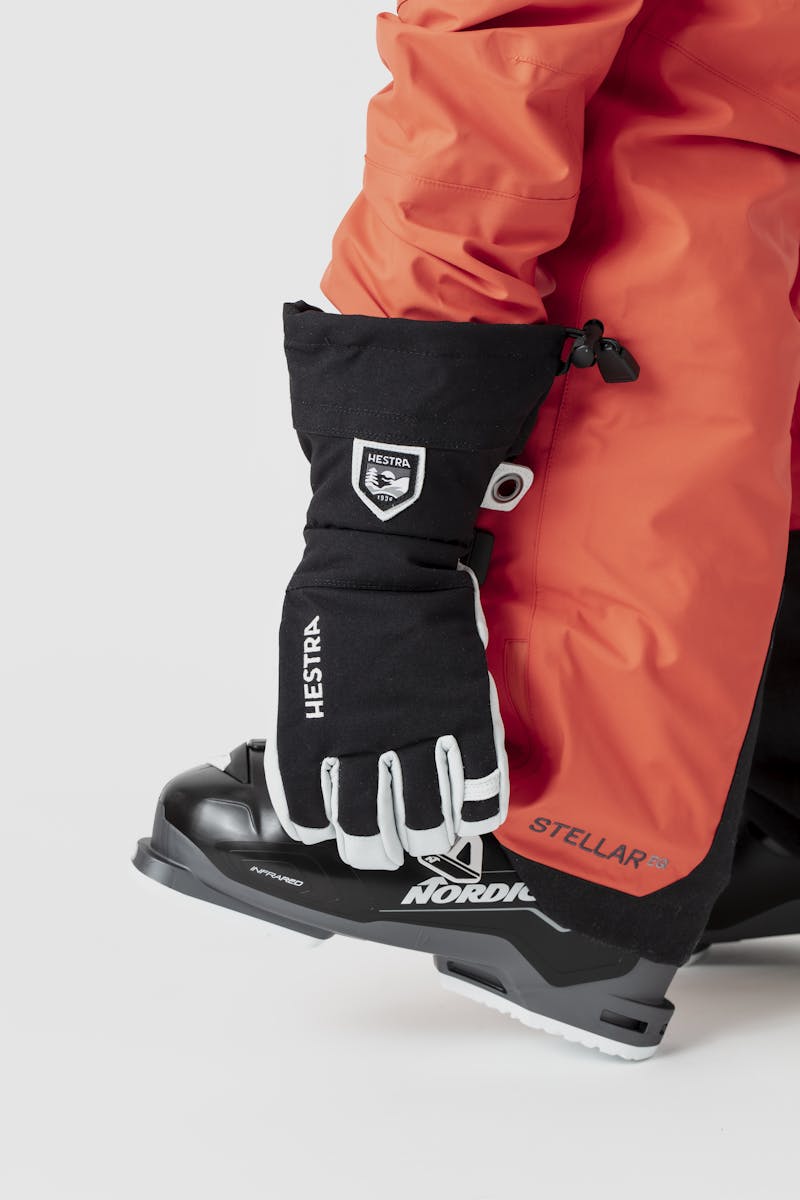 Army Leather Heli Ski 5-finger handske