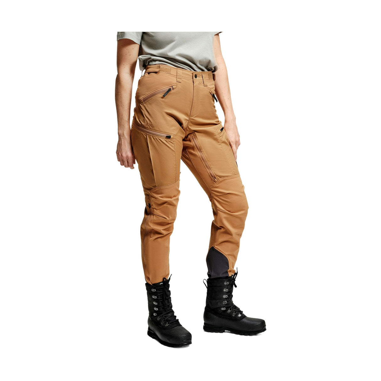 Makke High Waist Curved Vandringsbyxa Dam