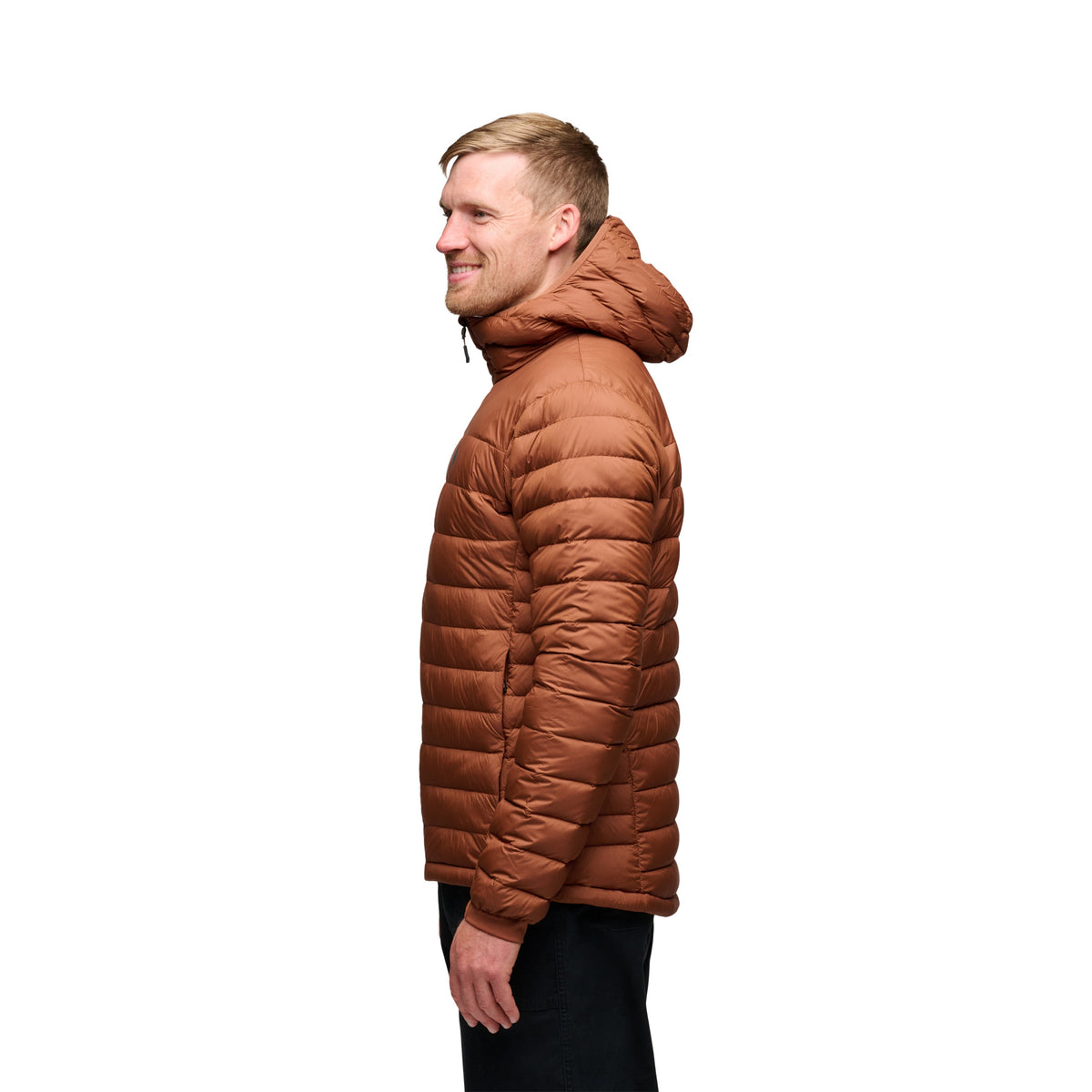 Brun Access Down 2.0 dunjacka med huva och full dragkedja