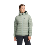 Mintgrön Access Down 2.0-hoody för dam, buren i profil