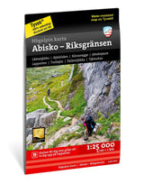 Högalpin karta Abisko, Björkliden Riksgränsen