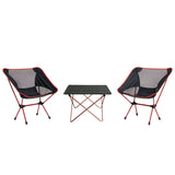 PAKET: Ran lättviktsbord och 2 lättviktsstolar med låg rygg