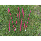 Reservbåge tält aluminium röd