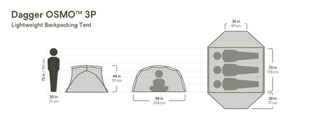 Dagger Osmo Vandringstält