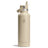 Beige Hydro Flask vattenflaska med Flex Straw-locke och matt yta