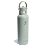 Ljusgrön mint Hydro Flask vattenflaska med bärhandtagslock och matt yta