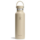 Beige Hydro Flask termos med matte ytskikt och Flex Straw Cap