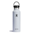 Ljusgrå Hydro Flask termos med svart Flex Straw Cap