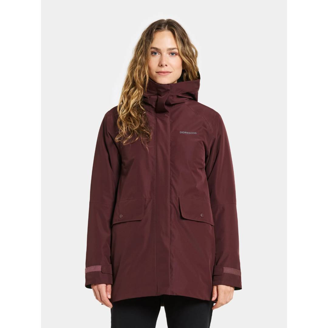 Tuva Womens Parka Old Rust Front1